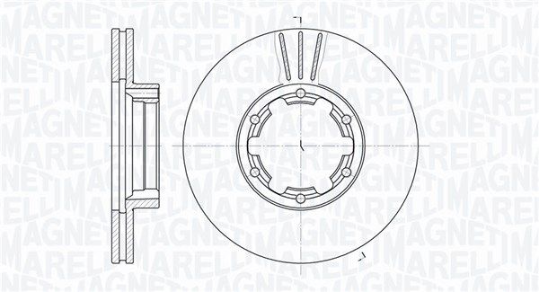 MAGNETI MARELLI Тормозной диск 361302040378